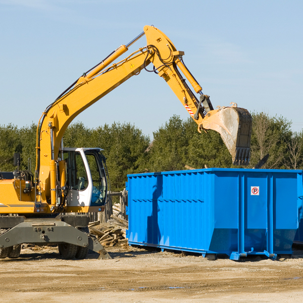 what are the rental fees for a residential dumpster in Hilldale